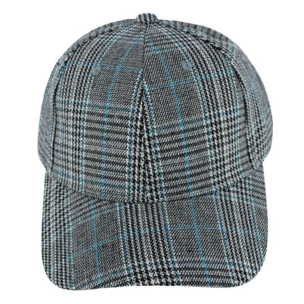CTM Women's Plaid Trucker Hat